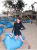 Women's Long-Sleeve Sun Protection Wetsuit Set for Surfing & Snorkeling