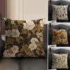 Artistic Retro Floral Cushion Cover Natural Linen Organic Fabric DoubleSided Printing Sofa Home Decor Breathable