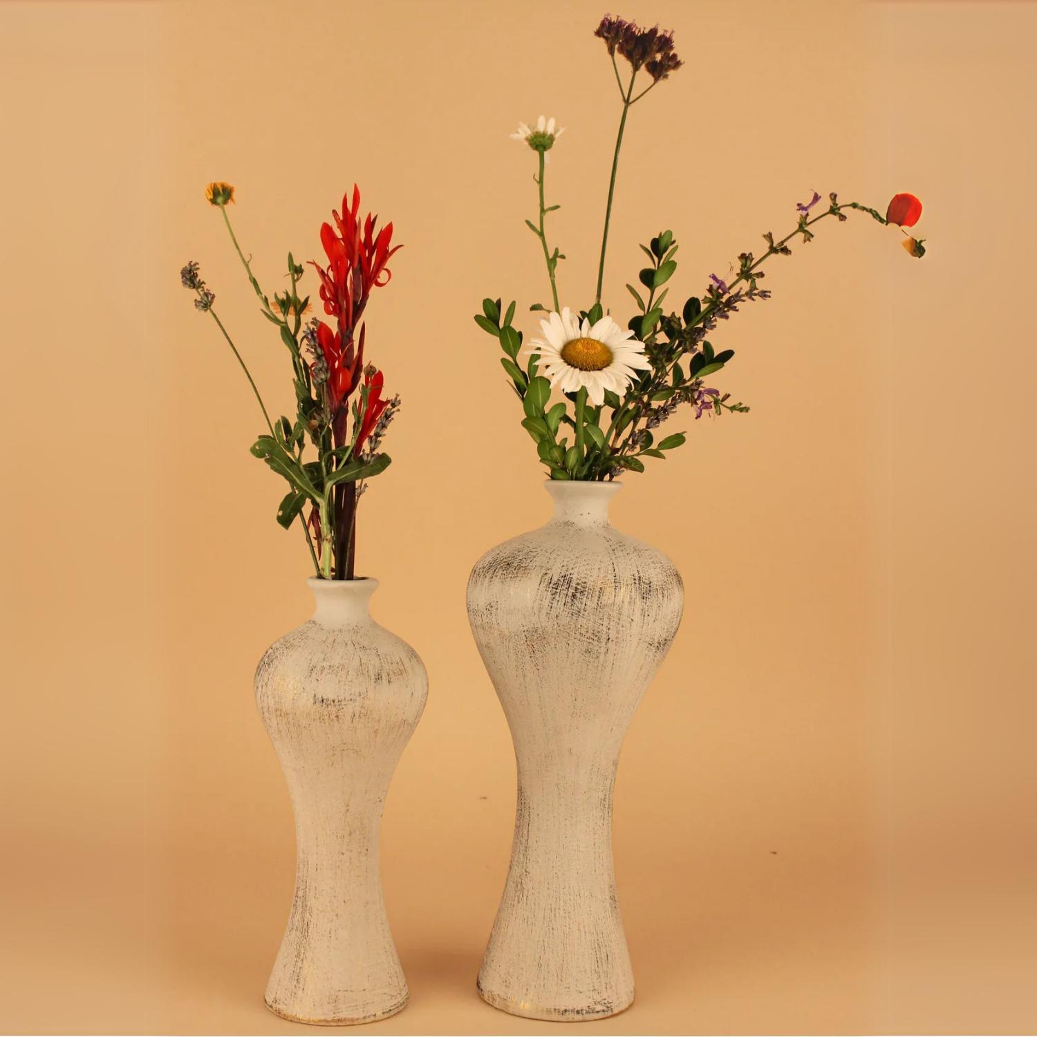 

Journal Set of 2 Beige Gold Vase 34 cm бежевий