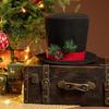 Classical Black or Red Christmas Tree Crowns Decoration Efficient Fabric Design Elevates Seasonal Celebration Style