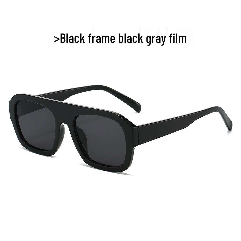 

Модные Унисекс Квадратные Большие Одномостовые Солнцезащитные Очки Высокого Класса 2024 Regular