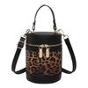 2025 Versatile Color Block Patchwork Crossbody Women’s Round Bucket Bag