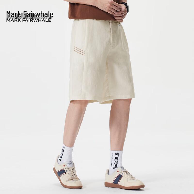 Mark Fairwhale Men's Lyocell Blend Loose Fit Business Casual Shorts