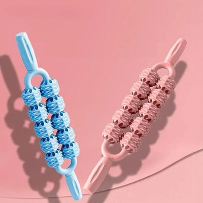 Multifunction Yoga Massage Stick Anti Cellulite Fascia Stick Roller Ball Massage Stick  Arms