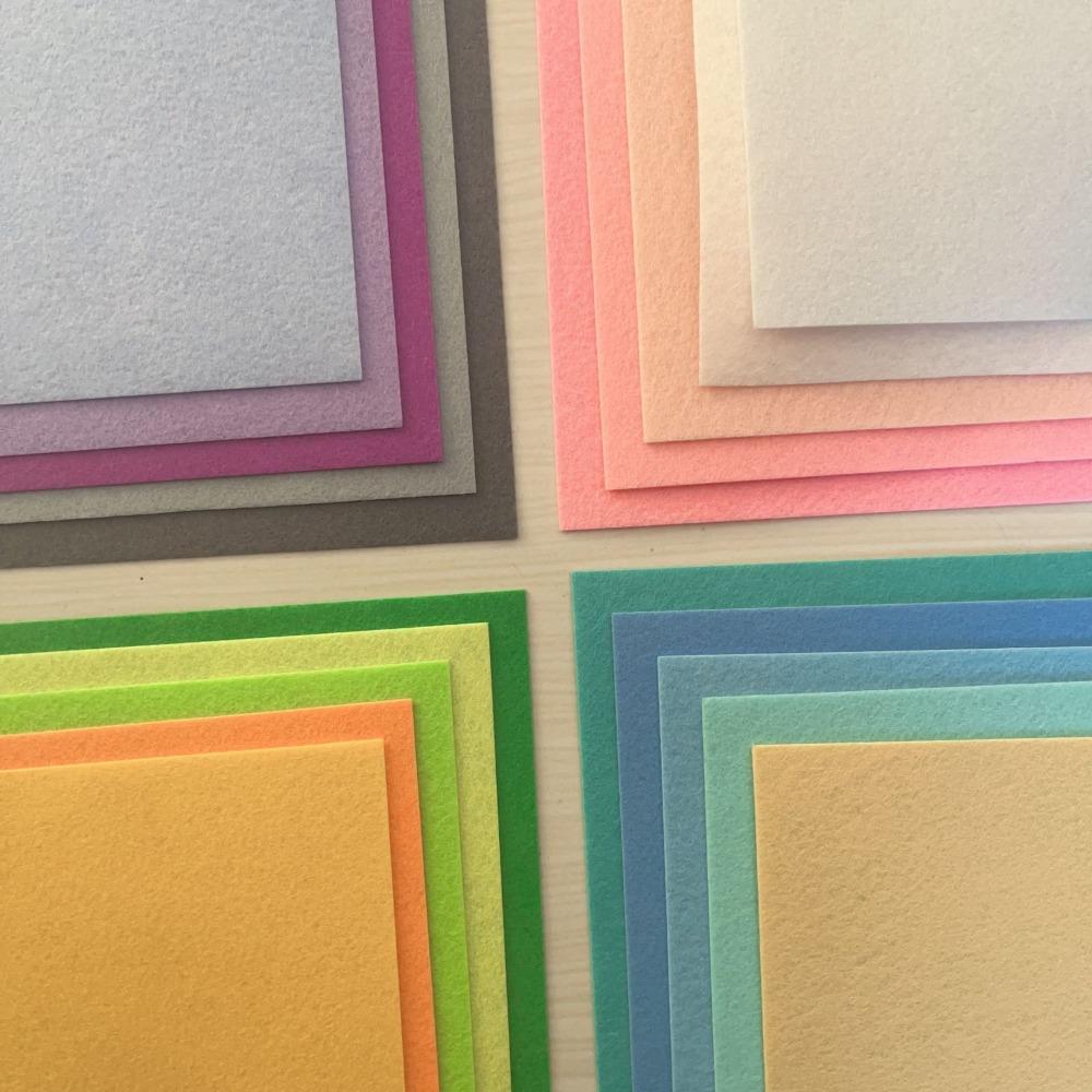 

20 ШТ Потовщені Квадрати з Фетру Тканини Печворк Тканина Рукоділля Фетр Тканина Шиття DIY Ремесло 20x30cm 20pcs