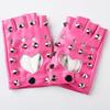 Women's Half-Finger Steel Pole Dance Gloves for Nightclub and Fashion Shows