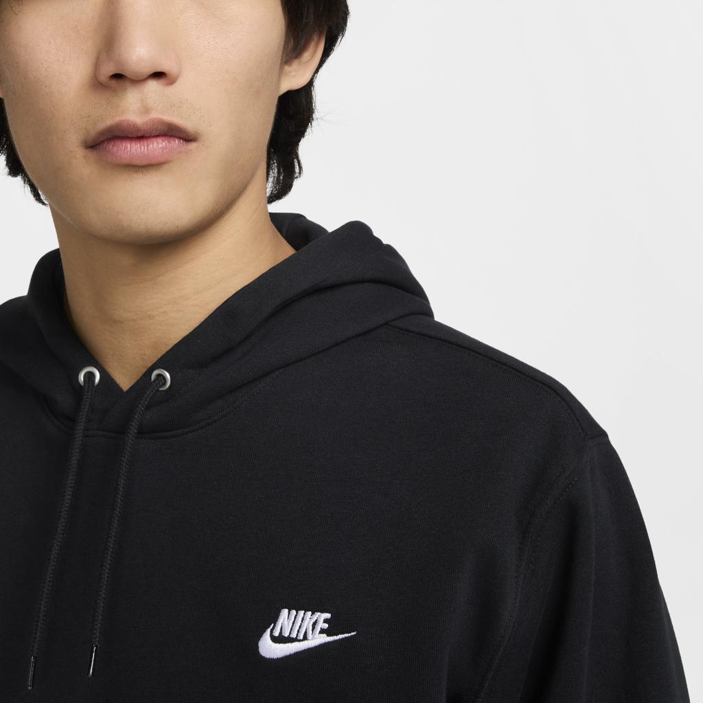 Nike Club Fashion Simple Skin-Friendly Versatile Long Sleeve Sweatshirt Men sweatshirt Black White FN3867-010