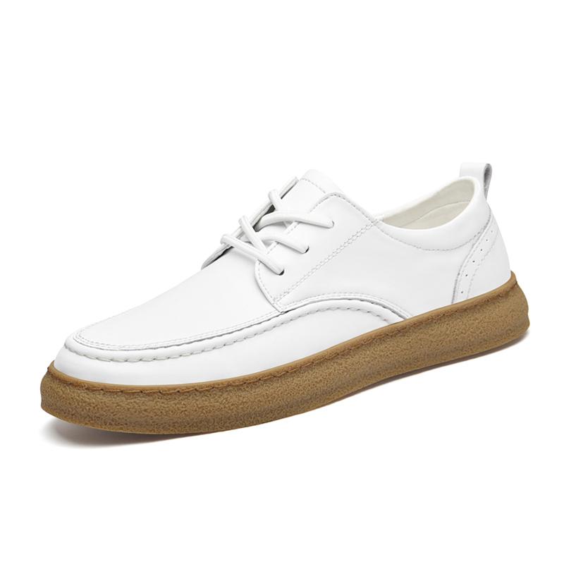 Chaussures en Cuir Décontractées Confortables et Tendance pour Hommes Sneakers de Marche de Loisir Légères Chaussures Vulcanisées pour Hommes Chaussures d'Extérieur Polyvalentes pour la Conduite