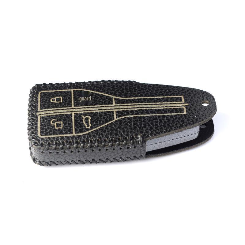 Cowhide Key Protector for Hongqi HS5/H7/EQM5/HS7/H9 Remote Keys.