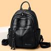 Schoolbag with leather backpack women's new trend travel backpack women's versatile fashion backpack school bag women