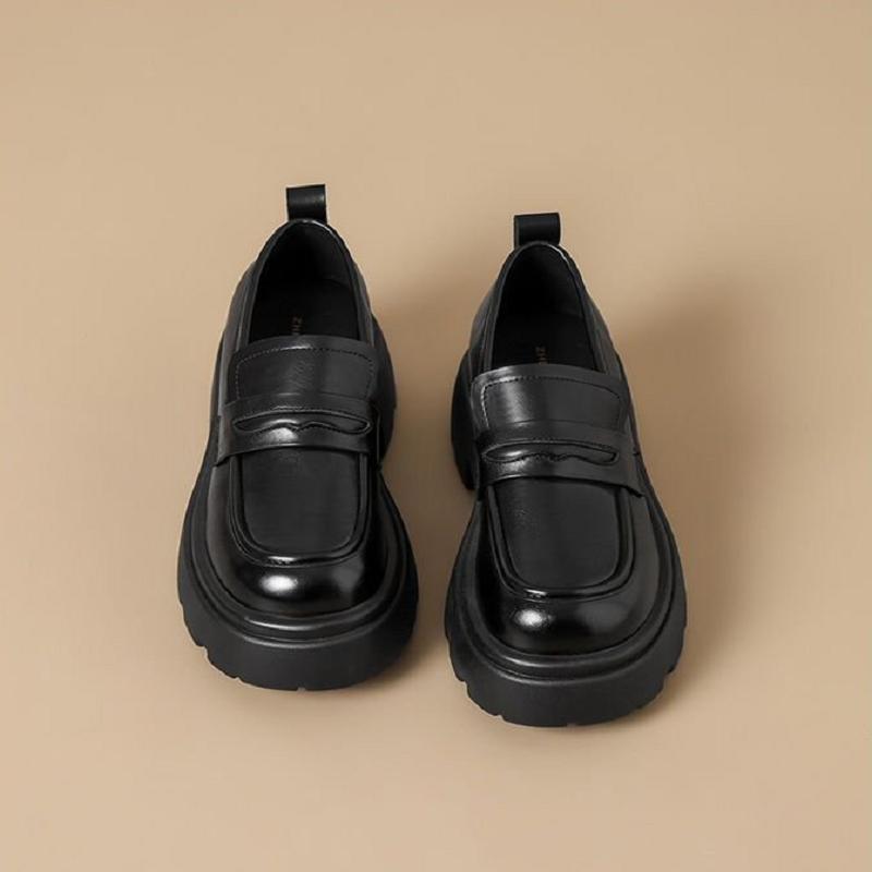 New Black Mary Jane Women'S Single Shoes, Versatile For Jk Uniforms, With A British Style And Small Leather Shoes.