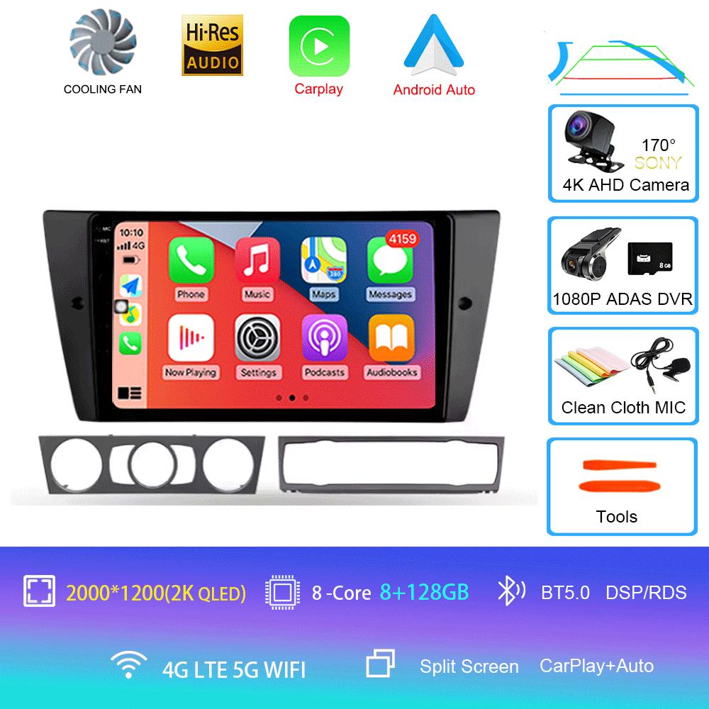 Android 14 Car Radio For BMW 3-Series E90 E91 E92 E93 2005 - 2013 Multimedia Video Player Navigation GPS No 2din 2 Din Dvd