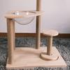 Cat Tree Scratching Post: Climbing Frame, Bed, and Toy Platform for Large Cats