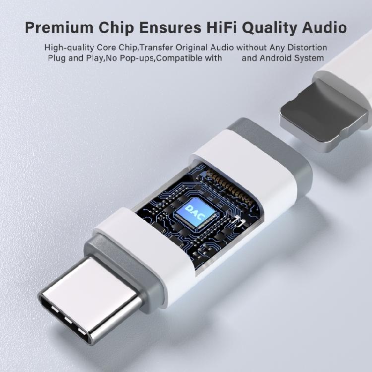 Type C To Connector  Sound  Adapter Type C Earphone Adapter Aluminum Charging Adapter  Sound  Converter for Phone  15/16