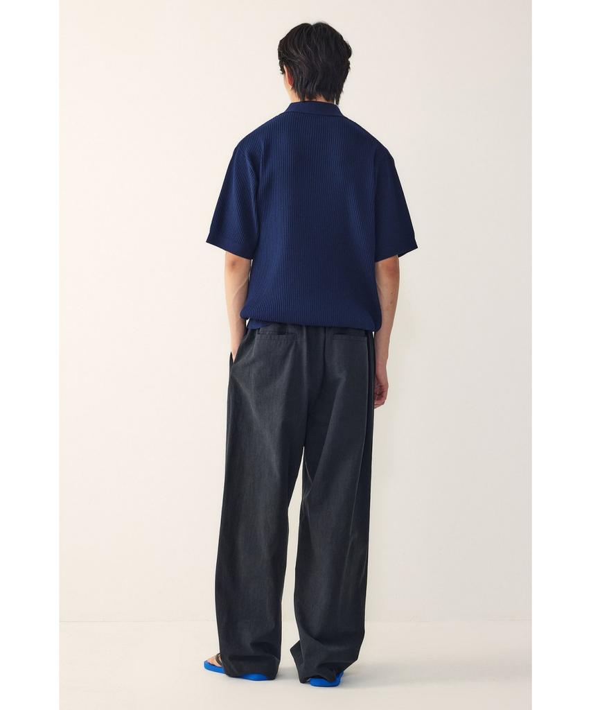 STUDIO TOMBOY [Men] Ribbed Collared Knit_Navy 9156252213