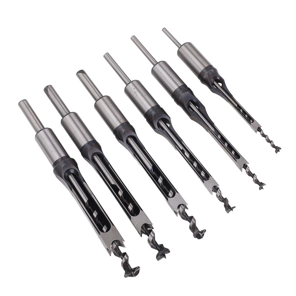 Square Hole Mortise Chisel Drill Bit HSS Accurate Hole Saw Mortising Chisel Drill Bit for