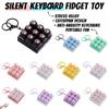Tastiera Silenziosa a Zampa di Gatto Giocattolo Fidget Clicker Meccanico Portachiavi Sollievo dallo Stress Giocattolo Pulsante Asmr Per Ansia ADHD Bambini Adulti