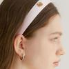 halden flat satin logo pendant hairband (H007_light pink)