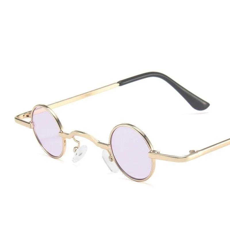 8pcs Korean Children Fashion Sunglasses Boys Girls Small Frame Round Metal Eyeglasses Personality Street S Sun