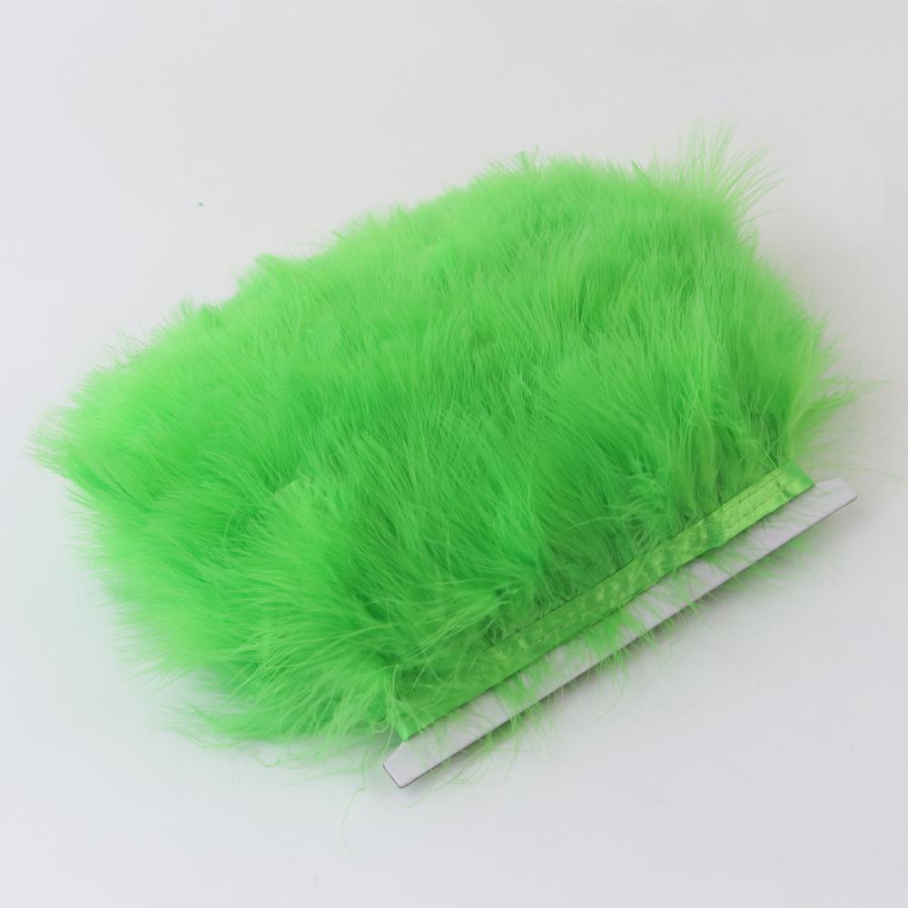 1Meter Fluffy Turkey Feathers Trim Fringe Ribbon 8-10Cm Marabou Feather For Craft Fringe Sewing Wedding Party Clothing Dress
