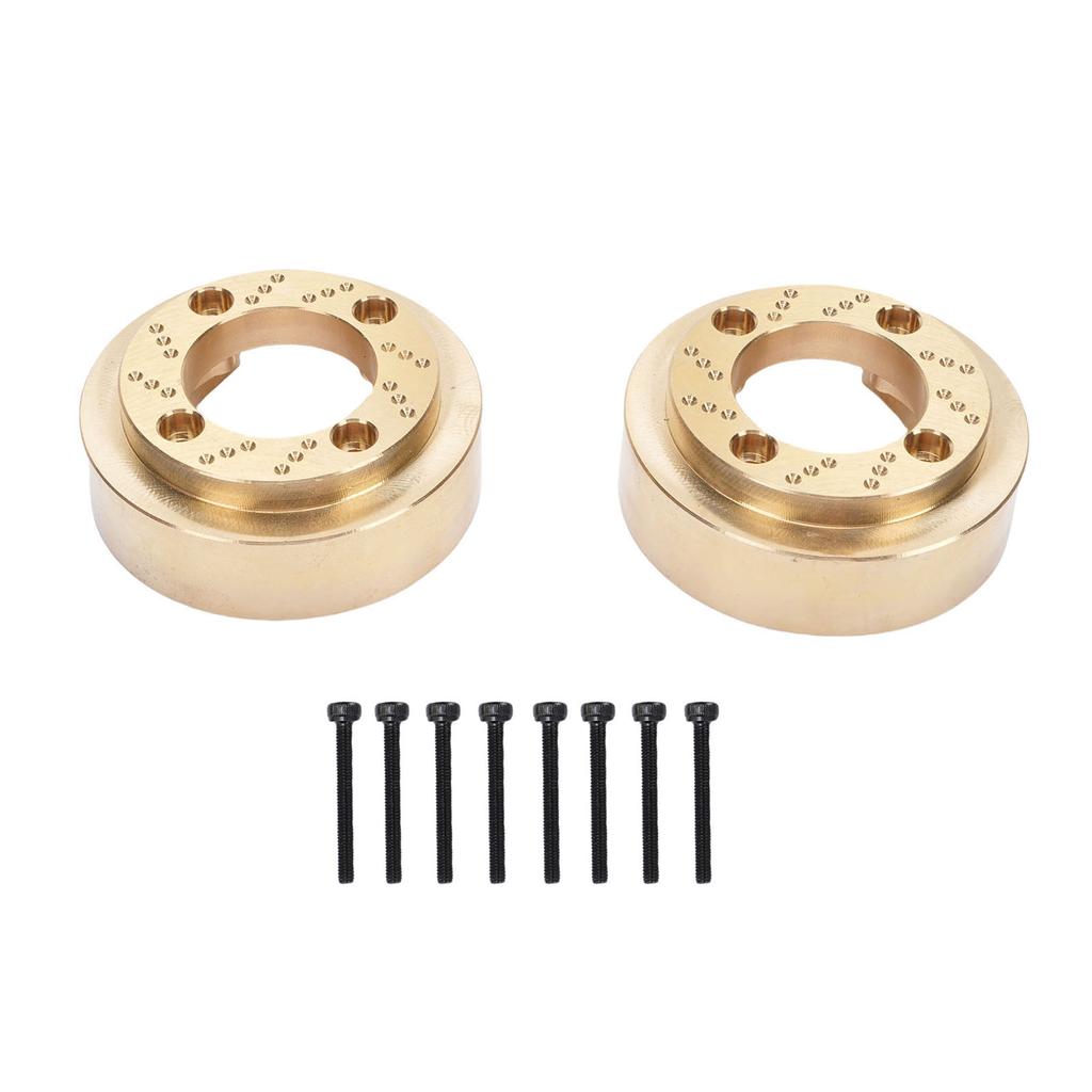 2pcs Wheel Weight Blocks Replacement for MK07 1 7 RC Car High Density Brass Wheel Counterweights