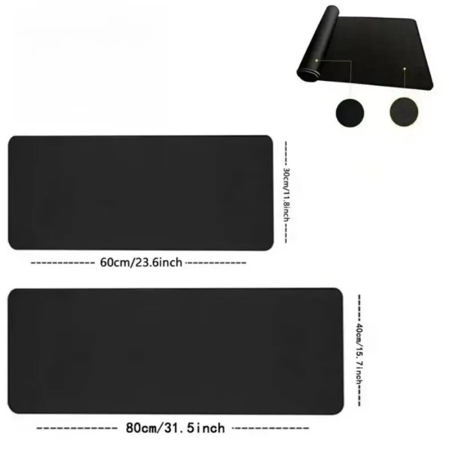 Water and Flower Mouse Pad XXL Desk Mat In Blue Pink Green White Stylish Design for Computers Offices and Gaming Keyboards