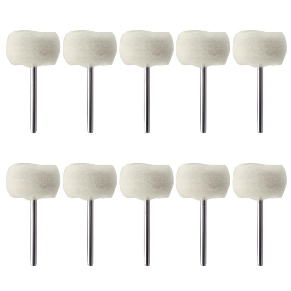 1-20PCS Wool Polishing Abrasive Brush Grinding Buffing Wheel Grinder Felt Grinding Sanding Head Abrasive Buffing Wheel 3mm