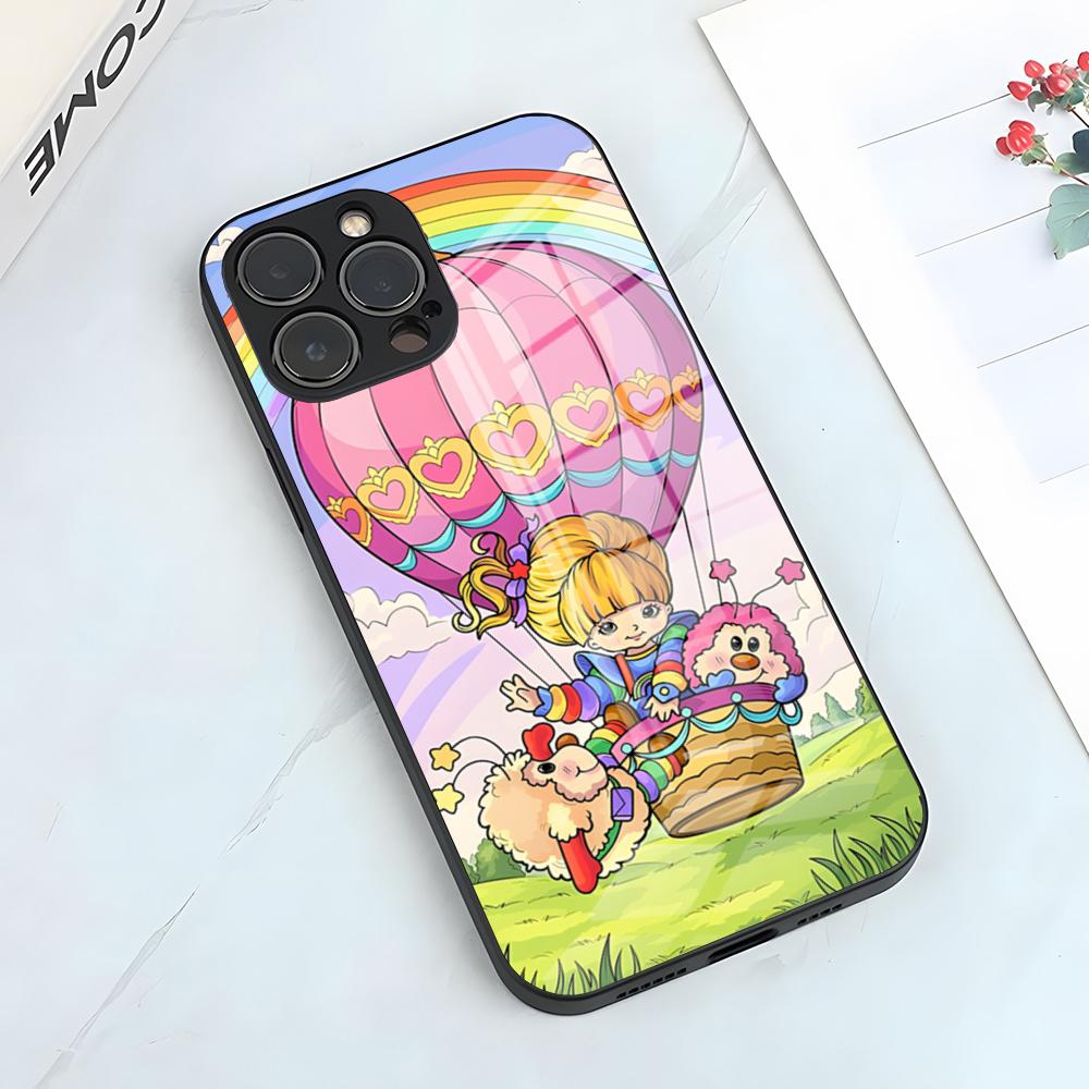 Cartoon R-Rainbow Brite Phone Case For IPhone 17 Pro Max 15 Pro 16 14 Plus 12 13 Mini 11 Pro Shockproof Glass Cover