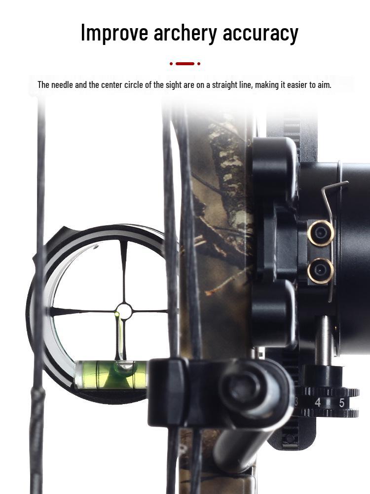 Tommy Fire Pig Compound Bow Sight - Enhance Your Archery Precision with Aux Aiming Crosshair.