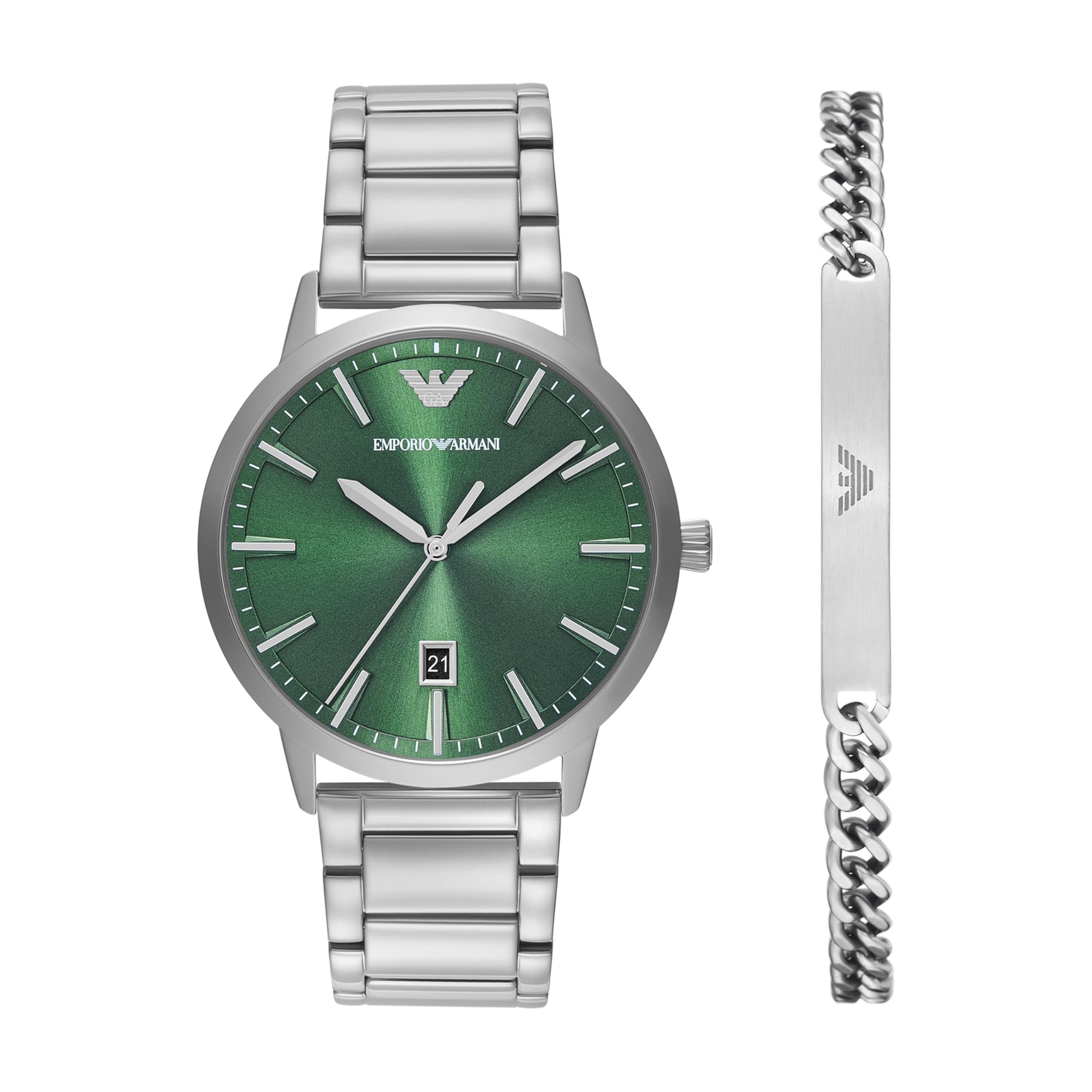 

[Emporio Armani] Watch AR80082SET Men s Silver