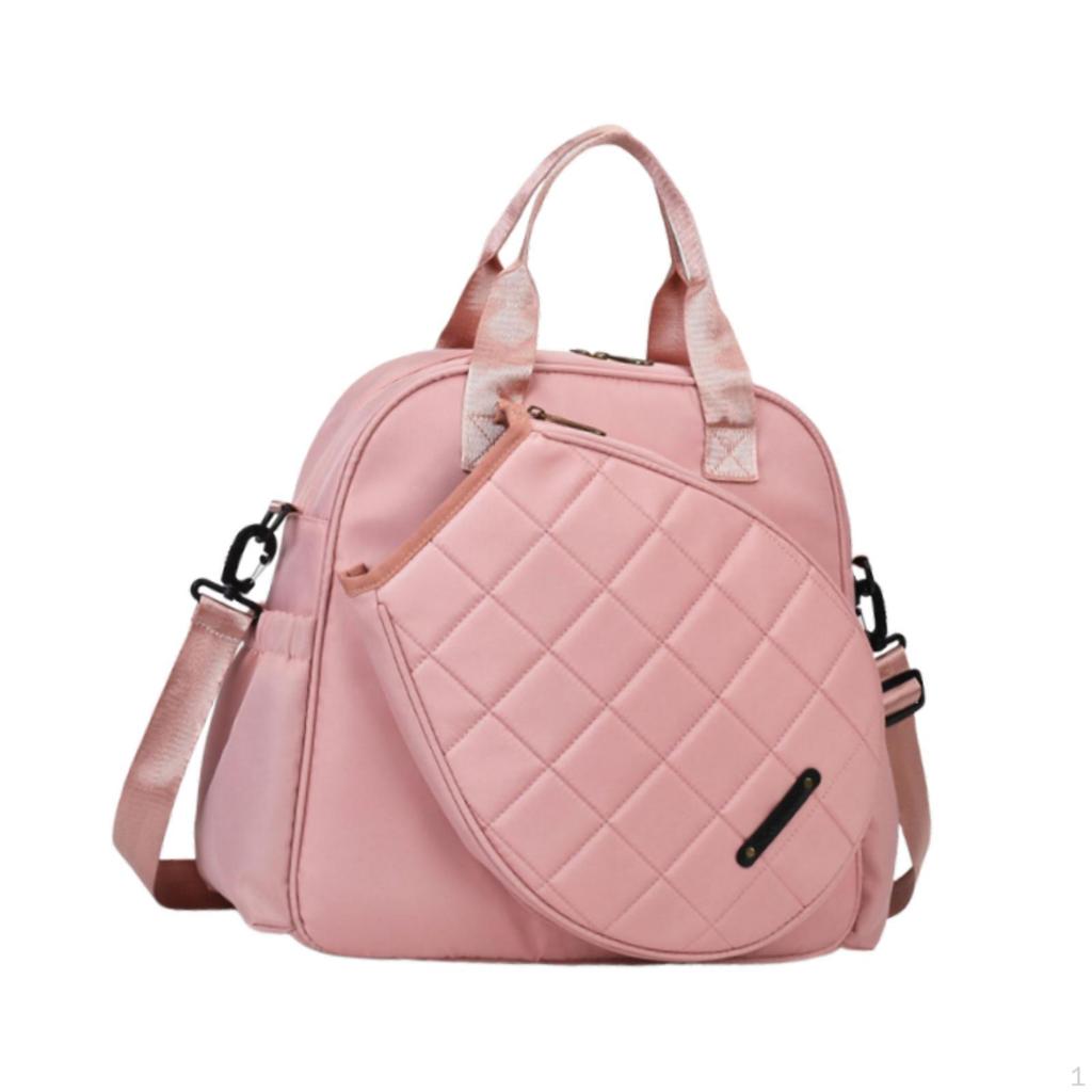 Tennis Racket Bag Crossbody Large with Removable Adjustable Shoulder Strap for Men Women Tote