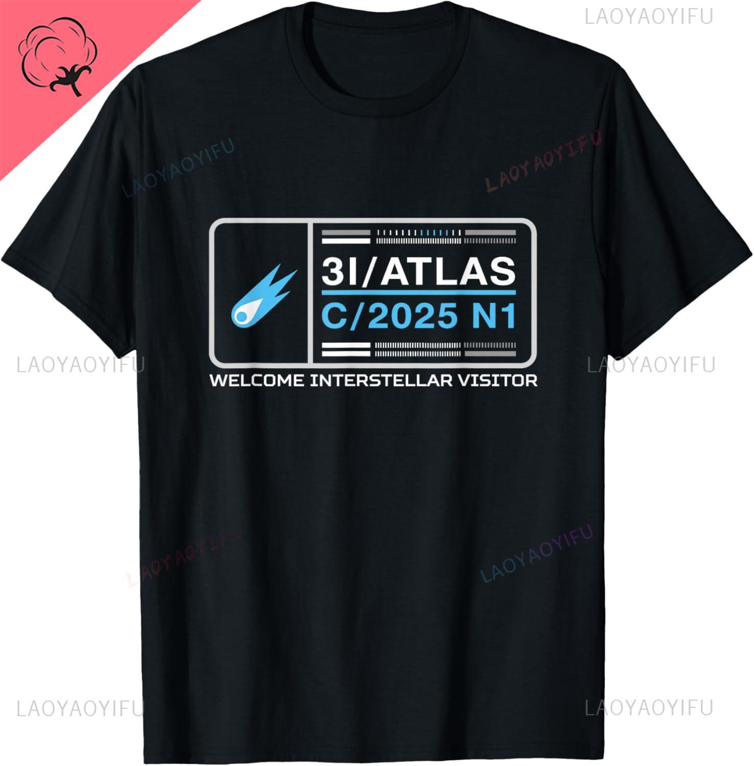 

3IAtlas C2025 N1 Interstellar Visitor Comet Fun Space Art TShirt Men and Women Short Sleeves Cotton Vintage T Shirt S