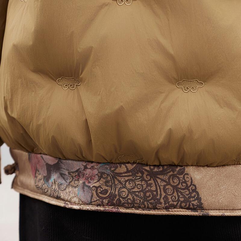 Pastel Women's Chinese Style Stand Collar Winter Down Jacket