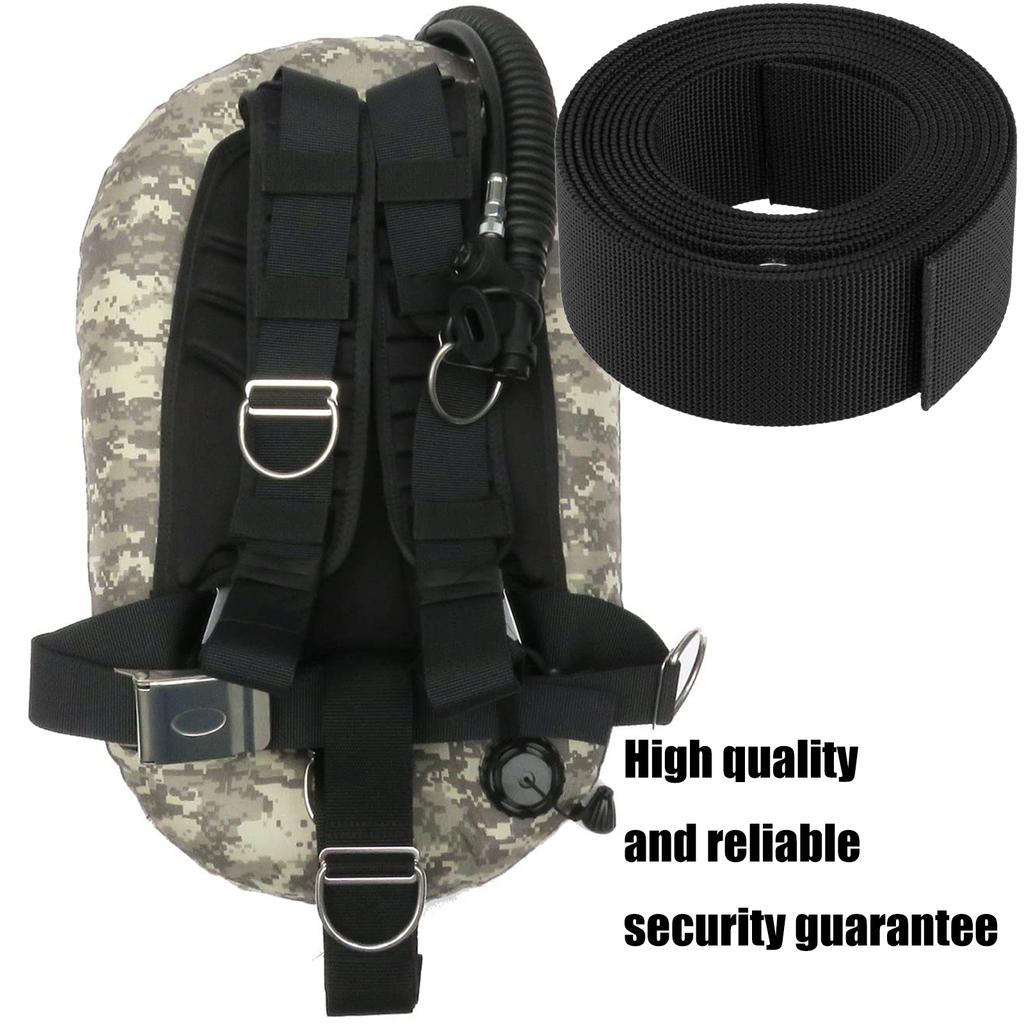 3,5M Tauch-Backplate Gurtband Ersatz Tauch-Tauchgurt Geschirre Ösen Backmount Zubehör Langlebig