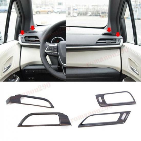 For Toyota Sienna - Wood grain Look Dashboard Air Outlet Cover Trim 4PCS