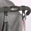 2PCs baby stroller hook clip aluminum alloy carabiner cart organizer diaper bag shopping pram hook hanger stroller accessories