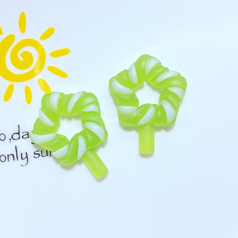 12Pcs New Kawaii Cute Star Lollipop Flat Back Resin Cabochons Scrapbooking DIY Jewelry Craft Decoration Accessorie