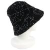 Excellent CHANEL COCOMarkMetal all-over print pile bucket hat black M 21B AA7847 Used
