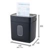 Nakabayashi Personal Shredder, Quiet, Compact, Desktop, Black Z0635