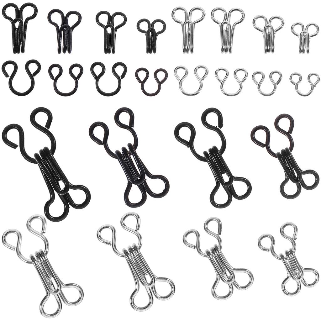 50 Pezzi Ganci Occhiello Metallici Resistenti Chiusure da Cucito per Reggiseno Riparazione Abbigliamento Gonne Pantaloni Progetti di Artigianato Gioielli
