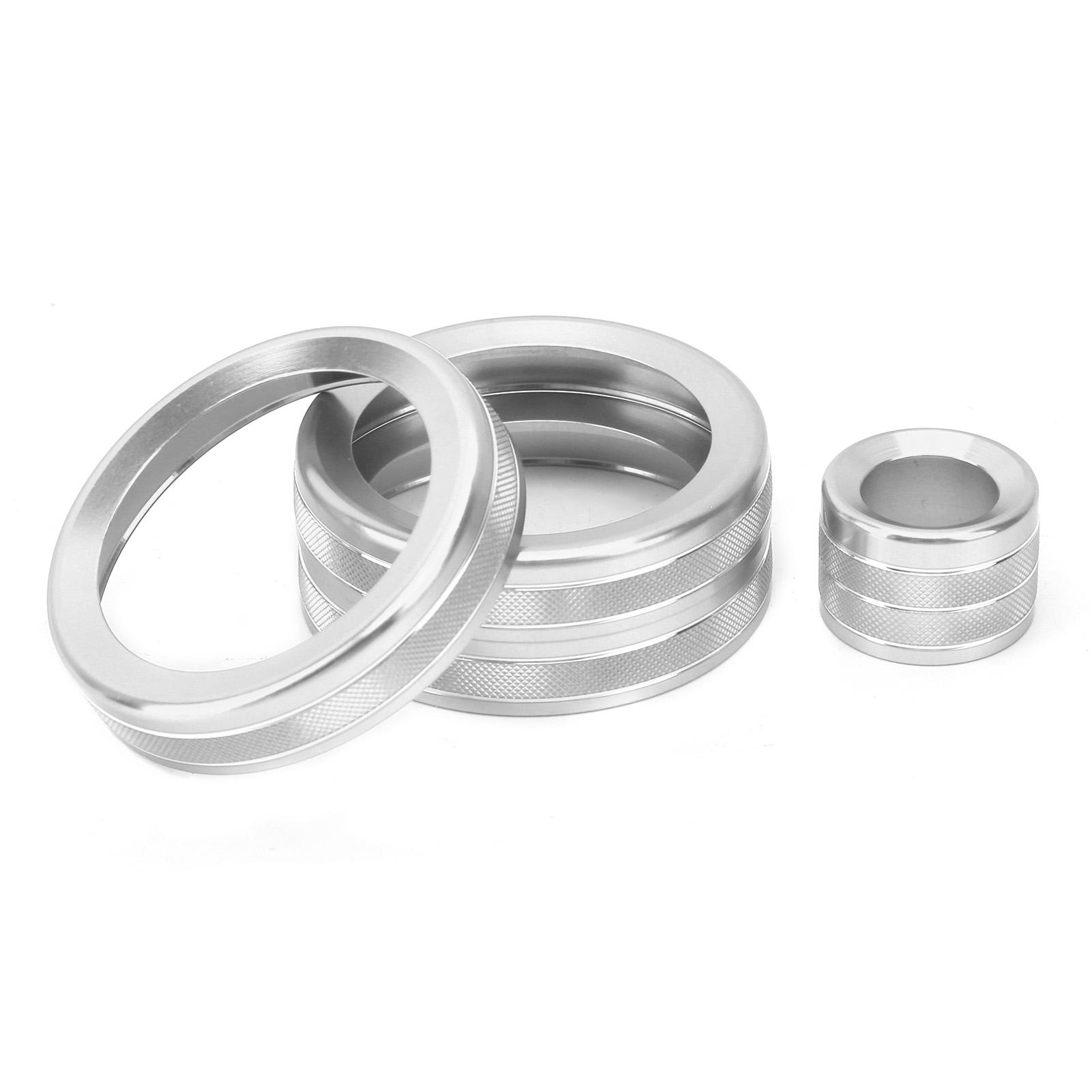 

4 шт. Накладки-кольца на ручки кондиционера, регулятор громкости, декор, подходят для Range Rover Evoque 2012-2018, красные серебряный