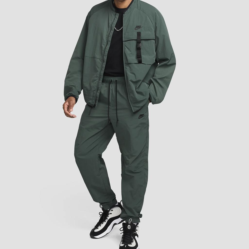 Nike Tech Soft Comfortable Waterproof UV Resistant Knitted Sports Pants Men Bottoms Vintage-Green Black FZ0758-338