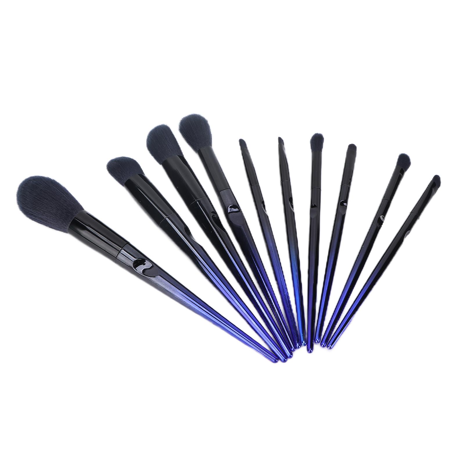 

10 шт. Профессиональные кисти для теней и румян, портативный набор косметических кистей с мягким ворсом, инструмент для макияжа