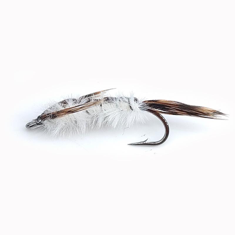 White Egret XB062 Mayfly Hexagenia Nymph Fly Fishing Lure