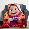 1pz Masha Cuore Coperta da Esterno Leggera in Flanella, Morbida e Calda, Uso Stagione Unica per Divano, Esterno, Campeggio, Soggiorno, Ufficio069