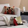 Anime SSamurai CChamploo Cushion Cover Pillowcase Short Plush Invisible zipper Room Sofa Cushion Cover