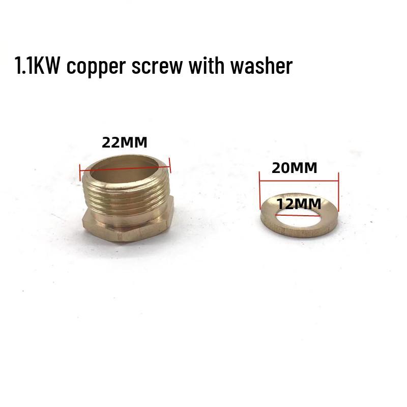 Waterproof Cable Seal Kit: Includes Copper Screws, Power Cord Sheath, and Glue Beads for Submersible Pump Accessories.