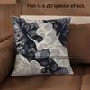 2D Abstract Black & White Patterned Throw Pillows Pattern Cushion Cover Suitable For Sofa Bedroom Car Pillow Cover