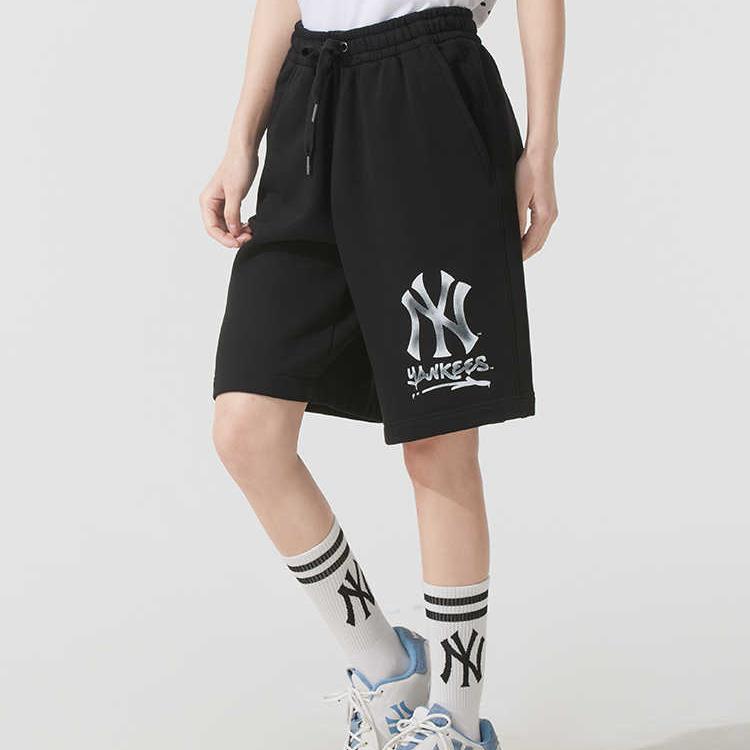 New MLB New York Yankees Casual Shorts Unisex Black 3ASPB0253-50BKS