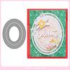 Oval Hollow Lace Set Die Scrapbooking Embossing Paper Craft Album Cards Punch Art Cutter Die